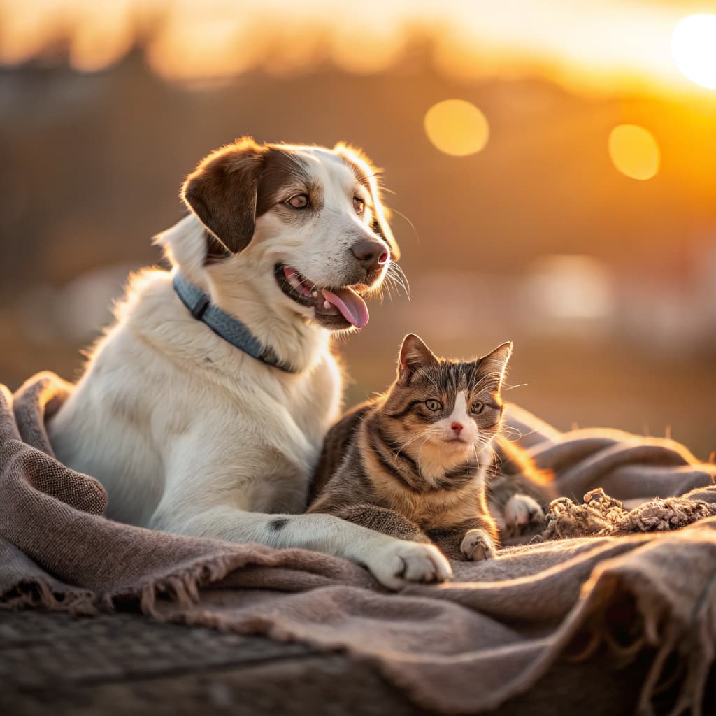 Happy rescue pets supported by donations